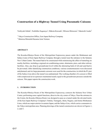Más sobre Construcción de un Túnel de Carretera Usando Cajones Neumáticos