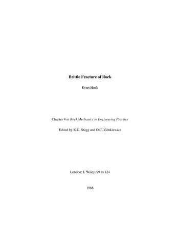Más sobre Fractura Frágil de la Roca