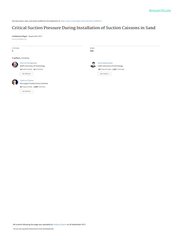 Más sobre Presión Crítica de Succión Durante la Instalación de Cajones de Succión I