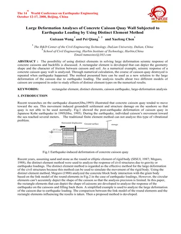 Más sobre Análisis de Grandes Deformaciones de Cajones de Hormigón